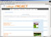 A unique home page of the College Project showing projects that the user has joined.  The College Project was developed in a year and relies on PHP and MySQL.