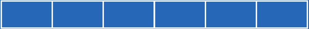 A six by one array diagram.