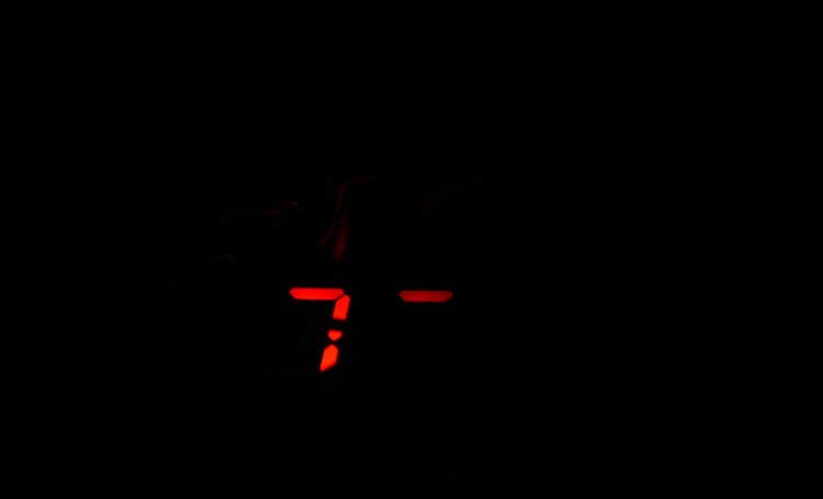 A faster shutter speed of the array to see the quick on off sequences.