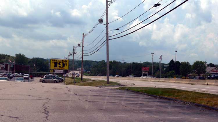 Walpole MA looking south down route 1