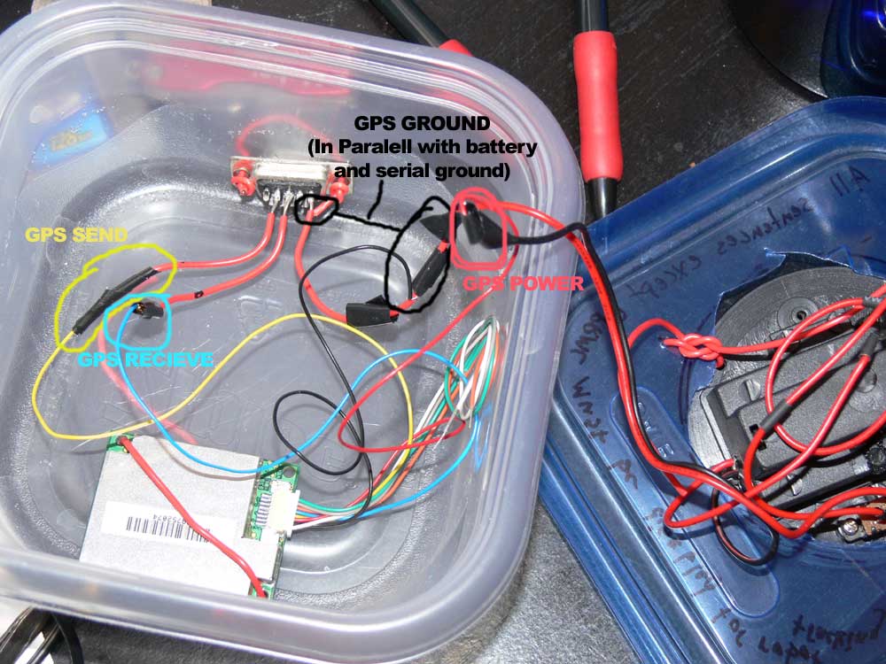 Final connected and labed GPS unit wires