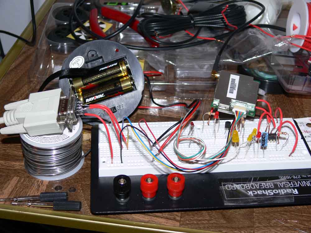 Test setup for gps wiring